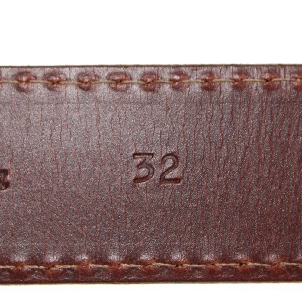 Torino Leather Company NWT Classic Belt Size 32 US in Solid Brown Leather